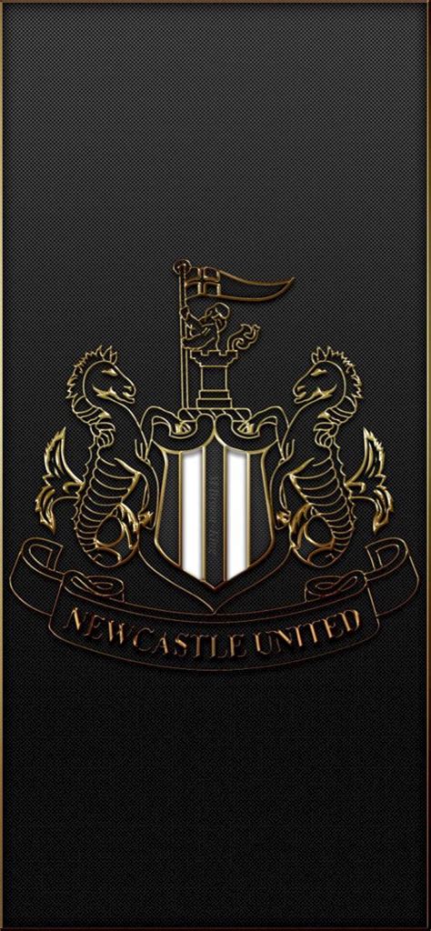 Download Newcastle United Fc Embossed Logo Wallpaper | Wallpapers.com