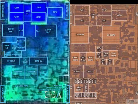 A16 Bionic Die Shot Reveals Larger Area Compared to A15 Bionic, Increased Performance Cores L2 ...