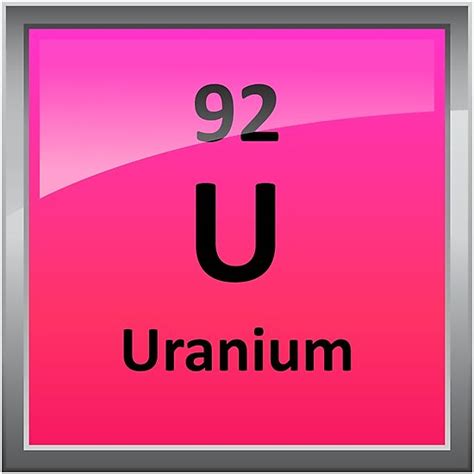 "Uranium Element Symbol - Periodic Table" Photographic Prints by ...