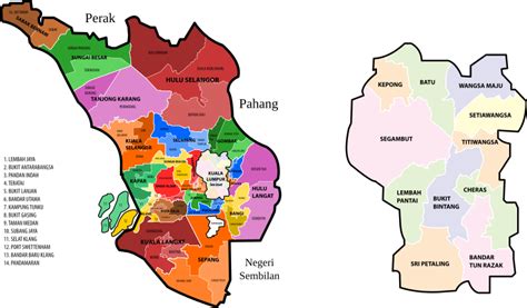 Selangor and Kuala Lumpur new electoral map - Openclipart