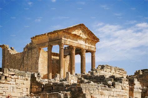 Dougga ruins tunisia featuring dougga, tunisia, and landmark | Architecture Stock Photos ...