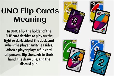 The UNO Flip Cards Meaning (Light Side And Dark Side Cards)