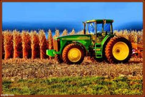 Tractor in Corn field - Imgflip