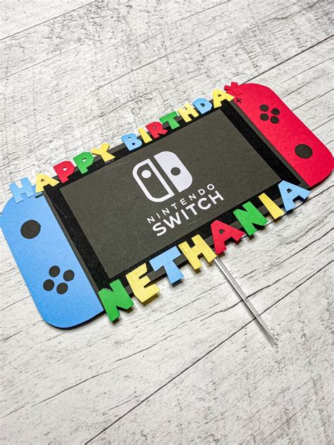 Nintendo Switch Cake Topper | Etsy