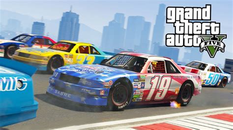 GTA 5 NASCAR RACES!! (GTA 5 Online DLC Update) - YouTube