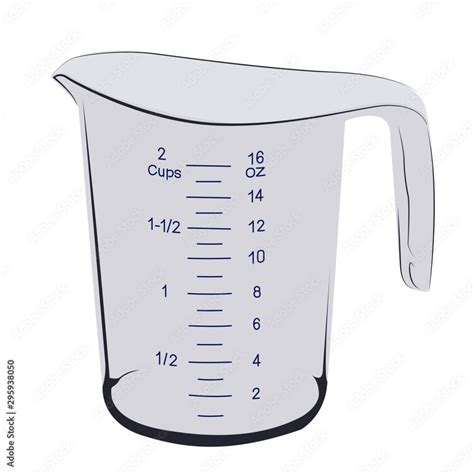 Measuring cup realistic vector illustration isolated Stock Vector ...