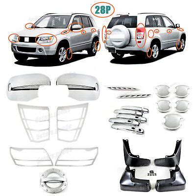 Accessories Chrome Smart Molding Covers Trims For 2009-2013 Suzuki Grand Vitara | eBay