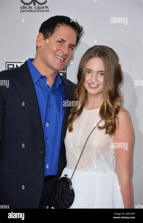 LOS ANGELES, CA. November 20, 2016: Businessman Mark Cuban & daughter ...