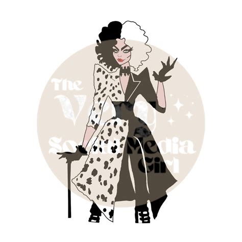 Cruella De Vil Emma Stone SVG Digital Download Cruella 2021 - Etsy ...