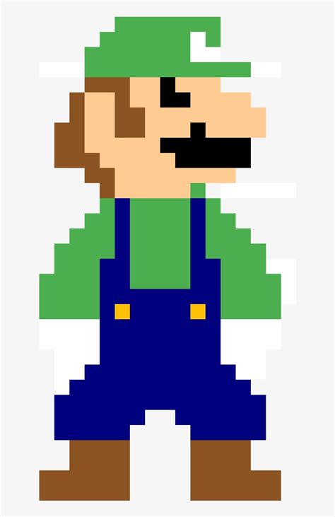 Luigi Mario - Pixel Super Mario Bros - Free Transparent PNG Download ...