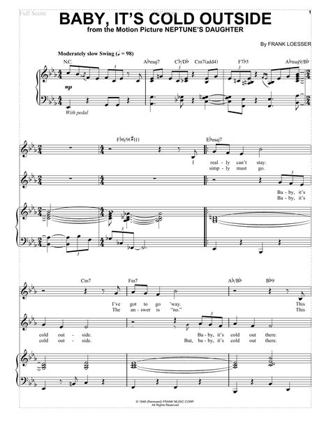 Baby, It's Cold Outside | Sheet Music Direct