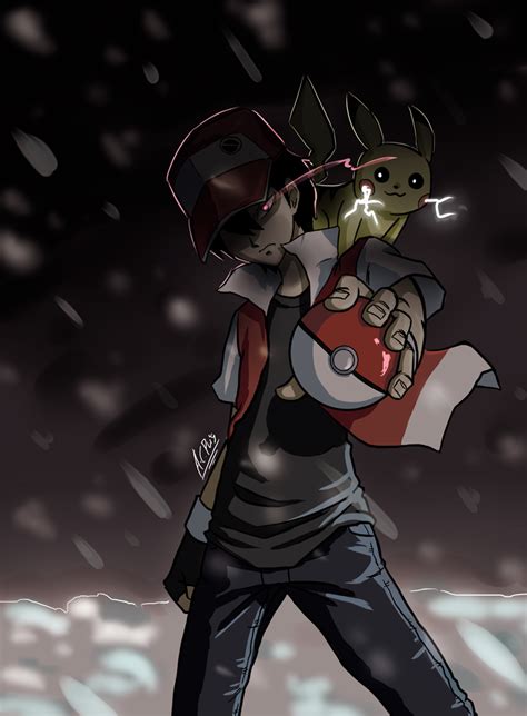 Trainer Red | Pokemon, Anime, Red