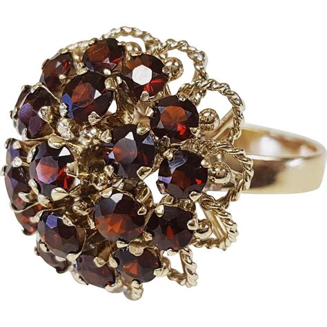 14kt Bohemian Garnet Ring from krikorian-jewelers on Ruby Lane