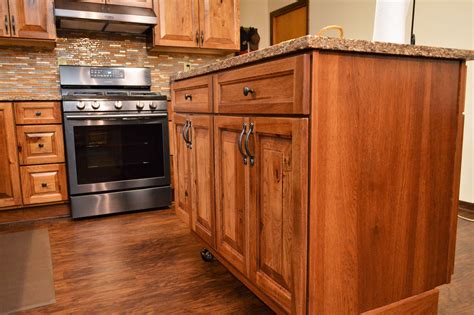Bailey's Cabinets, Haas Signature Collection, Rustic Hickory, Pecan finish, Villa door style ...