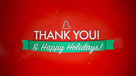 Thank You and Happy Holidays! (2013) - YouTube