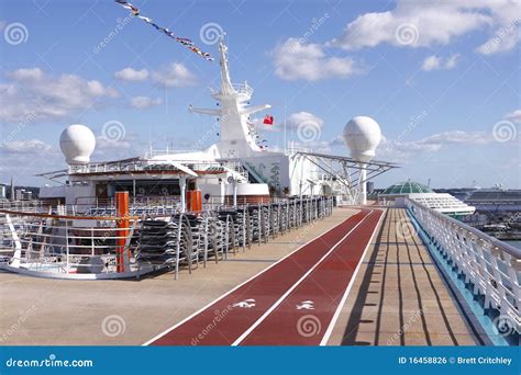 Cruise Ship Deck stock photo. Image of caribbean, stripes - 16458826