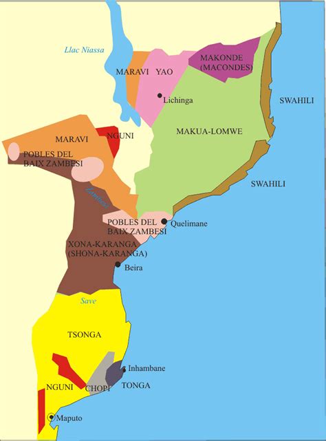 Ethnic groups Mozambique Language Editing, Language Map, First Language, Africa Map, East Africa ...