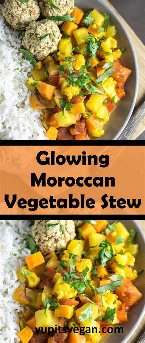 Glowing Moroccan Vegetable Stew Recipe | Yup, it's Vegan