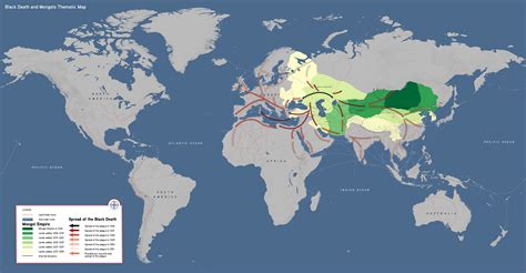 Bubonic Plague Black Death Map