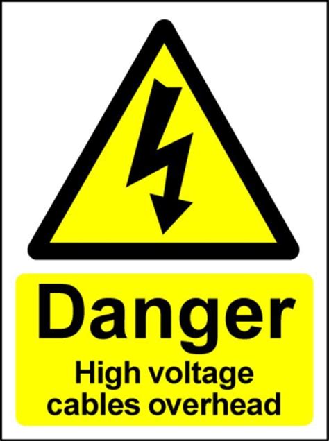 Electrical Hazard Warning Signs - High Voltage Overhead | Reece Safety