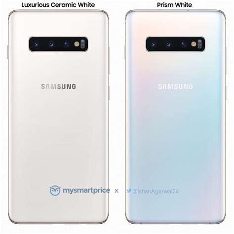 Galaxy S10 in ' Luxurious Ceramic White' revealed in leaked render ...