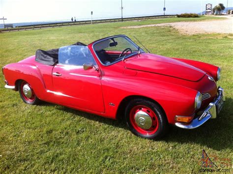 1971 VOLKSWAGEN KARMANN GHIA RED CONVERTIBLE LHD