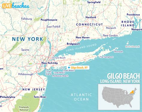 Map of Gilgo Beach, New York - Live Beaches