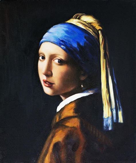 Vermeer, Girl with a Pearl Earring - Oil Painting