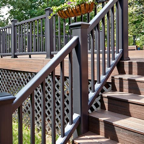 Trex Charcoal Black Composite Deck Railing Kit (Assembled: 5.625-ft x 3-ft) in the Deck Railing ...