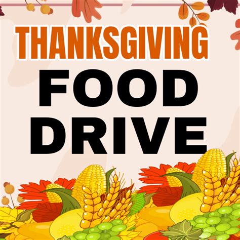 Thanksgiving food drive design template | PosterMyWall