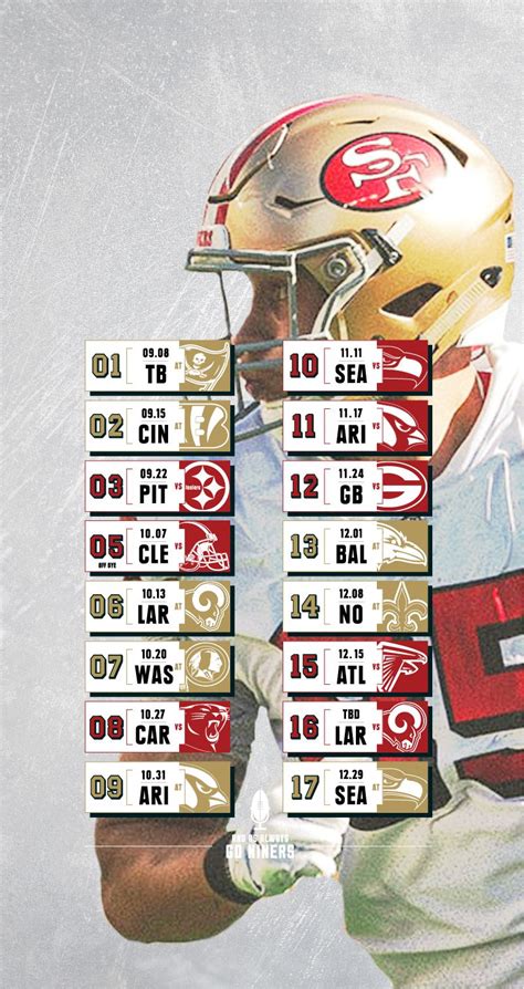 2019 49ers Schedule Wallpapers - Niners Nation