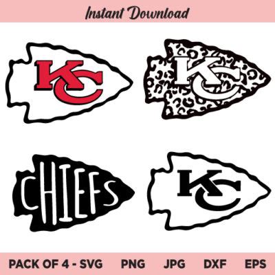 Kansas City Chiefs Logo SVG, NFL Football SVG, KC Chiefs Logo, Chiefs ...