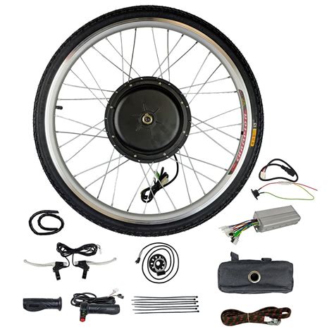 48V 1000W Electric Bicycle Front Wheel Conversion Kit 26" E-Bike Kit ...