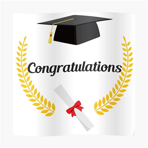 "Congratulations Graduation" Poster by RaionKeiji | Redbubble