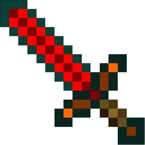 a redstone sword would be a great thing to have Minecraft Diamond Sword, Minecraft Sword ...