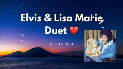 Elvis & Lisa Marie duet: Where no one stands alone #elvispresley # ...