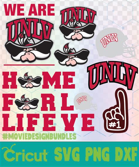 UNLV REBELS FOOTBALL NCAA LOGO SVG, PNG, DXF - Movie Design Bundles