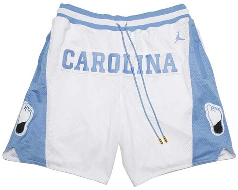 University of North Carolina White Basketball Shorts - Justdonshorts