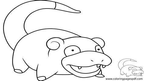 Coloring Page Of Slowpoke