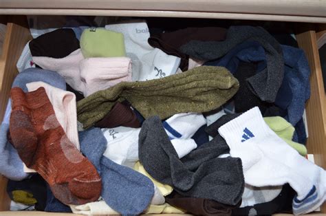 Organizer of Scattered Possessions: Messy Sock Drawer