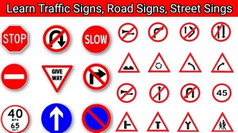 Learn Traffic Signs | Road Signs, Street Sings, Learning License Test Question and Answers # ...