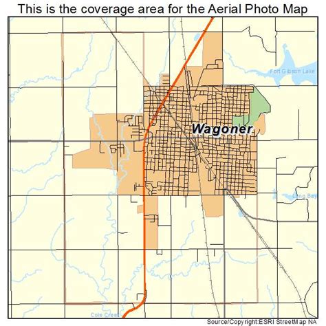 Aerial Photography Map of Wagoner, OK Oklahoma