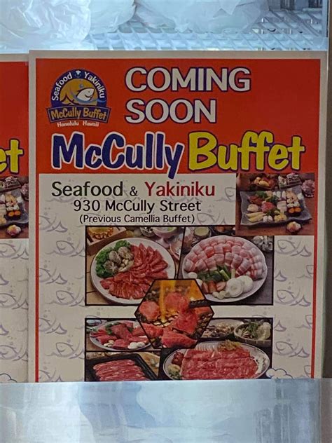 Menu at McCully Buffet BBQ, Honolulu