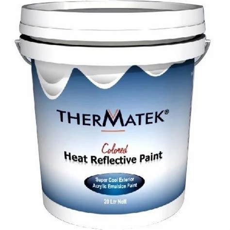 TherMatek White Solar Heat Reflective Paint, For Metal, Packaging Size ...