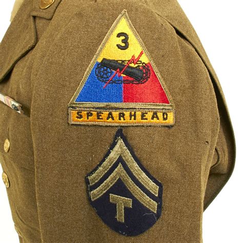 Original U.S. WWII 3rd Armored Division Technical Sergeant Uniform Set ...