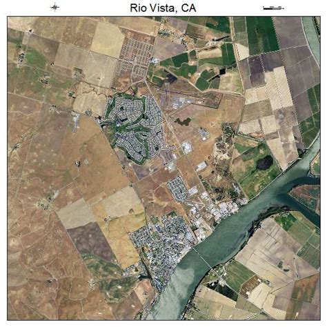 Aerial Photography Map of Rio Vista, CA California