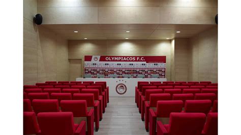 Press area at Karaiskakis Stadium | Lila Galata Architects