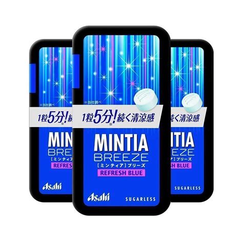 MINTIA Eight Breeze Mouth Refresh Sugarless Blue 30 tablets x 3 Packs ...