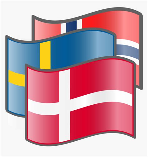 Scandinavia Flags Denmark - Norway Sweden Denmark Flags, HD Png Download , Transparent Png Image ...