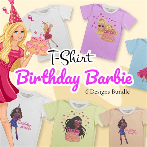 Barbie T-shirt Design Templates Bundle – MasterBundles